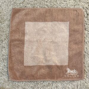 Celine Brown and Cream Towel with Logo